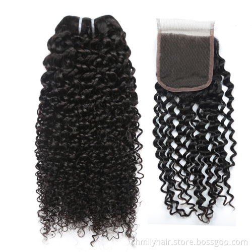 Human Hair Supplier Curly Wave Hair Wig Indian Human Hair Extension Double Drawn Weft